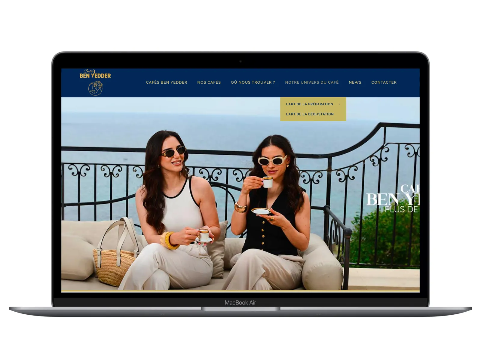 Cafés Ben Yedder, Sites web